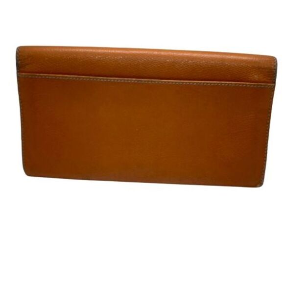Authentic Loewe Orange Leather Long Designer Wallet / Clutch - Picture 2 of 14